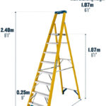 Werner 717 Series 8 Tread GRP Platform Step Ladder