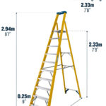 Werner 717 Series 10 Tread GRP Platform Step Ladder